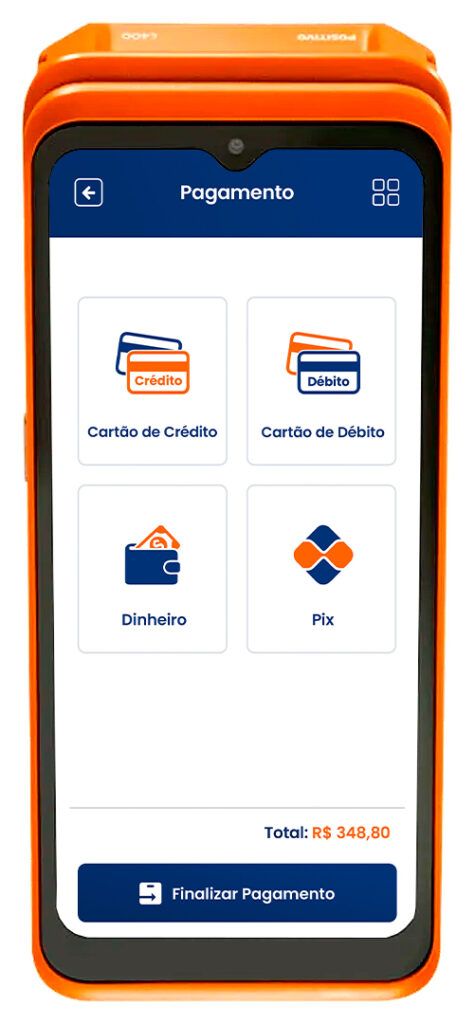 Tela do aplicativo POS